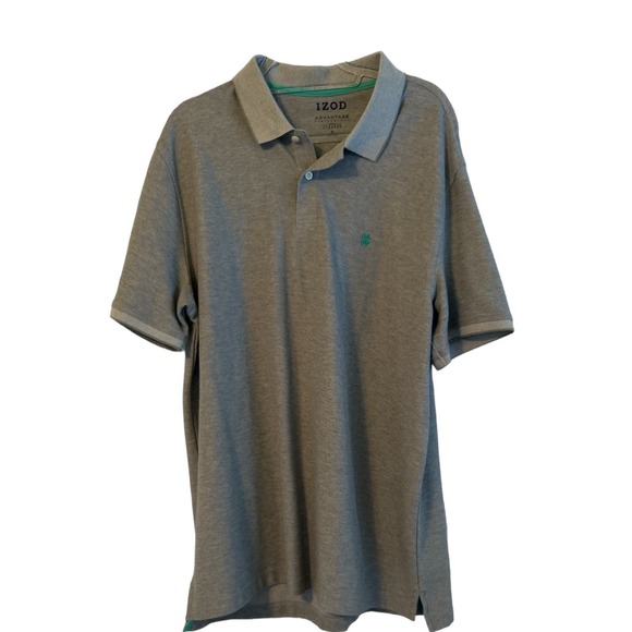 Izod Lacoste Advantage Performance Wear Mens Polo Size XL Gray - Picture 1 of 5